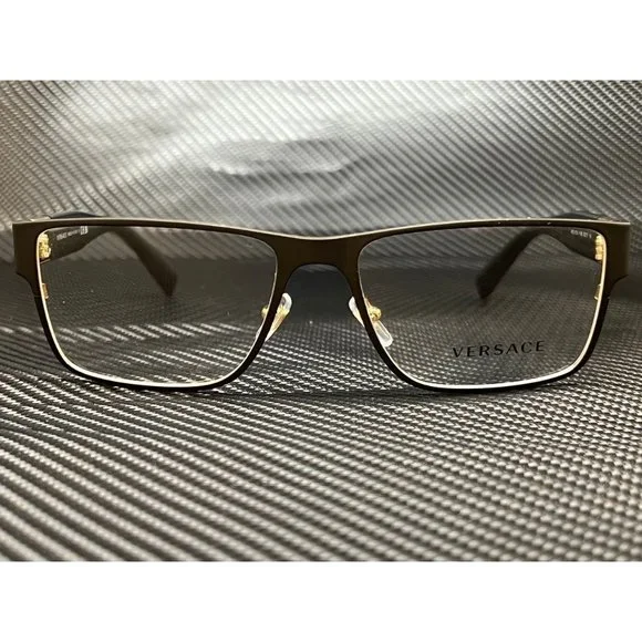 Versace Matte Black Men's 55mm Eyeglasses